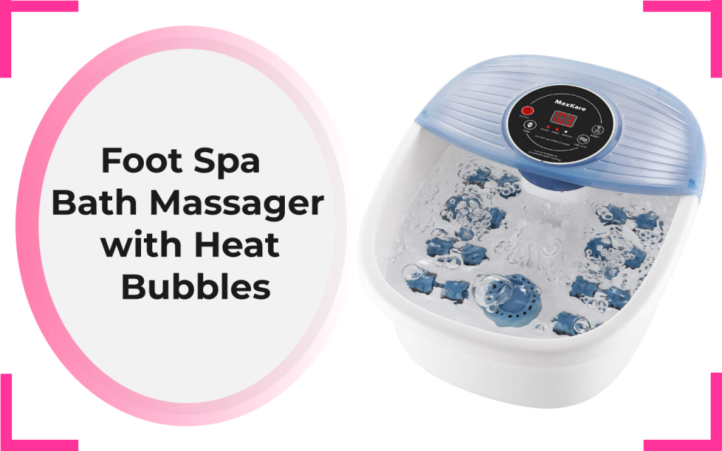 Foot Spa Bath Massager with Heat Bubbles