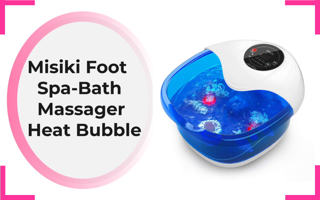 Misiki Foot Spa-Bath Massager- Heat-Bubble