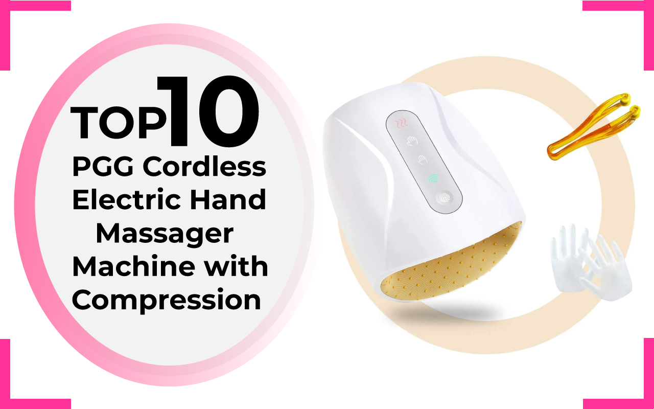 PGG Cordless Electric Hand Massager Machine with Compression